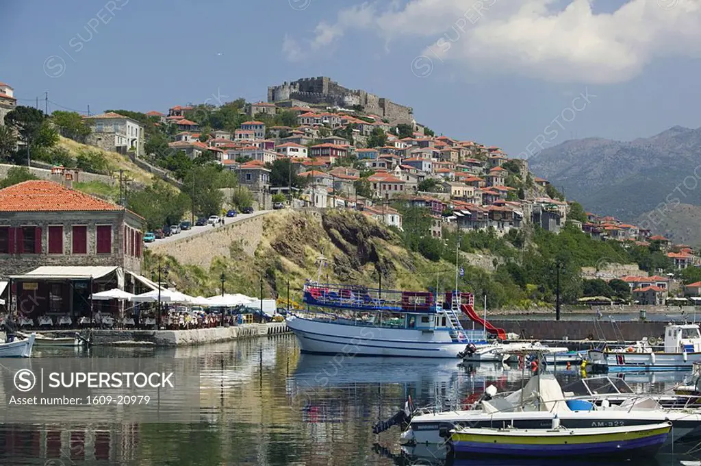 Byzantine-Genoese Castle & port, Mithymna Molyvos, Lesbos Island, Greece