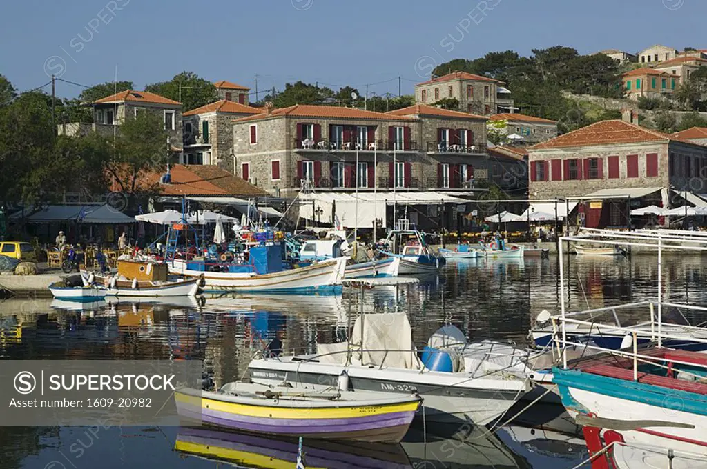 Fishing port, Mithymna Molyvos, Lesbos Island, Greece