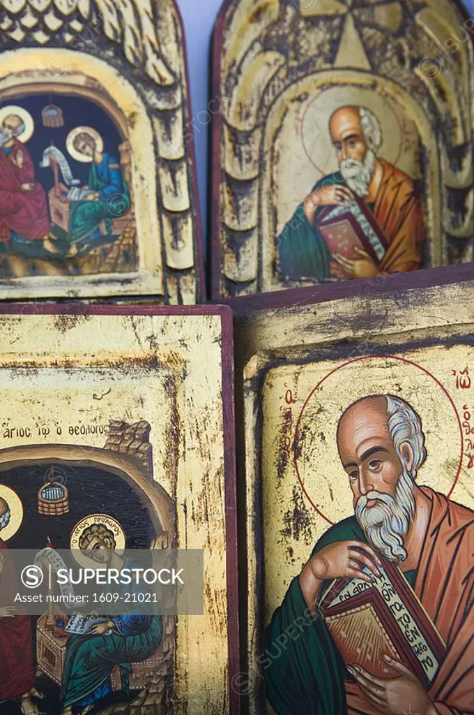 Icons, Monastery of St  John the Theologian, Hora, Patmos, Greece