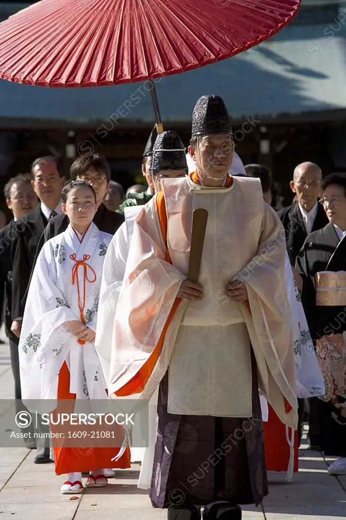 Shinto Priest at Wedding ceremony, Japan
