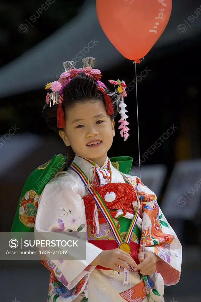 Girl wearing a Kimono, Japan