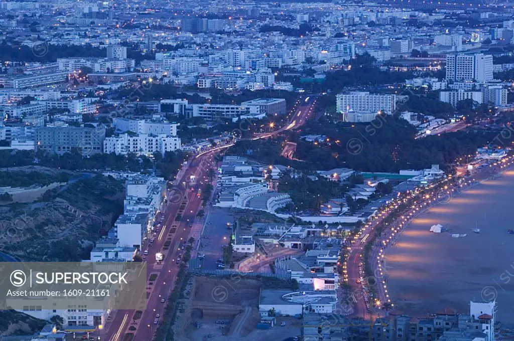 Town View & Boulevard Mohammed V, Agadir, Atlantic Coast, Morocco
