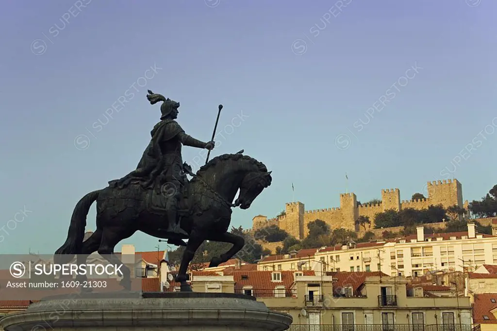 Statue of King Joao, Praca de Figueira, Rosio-Baixa, Lisbon, Portugal