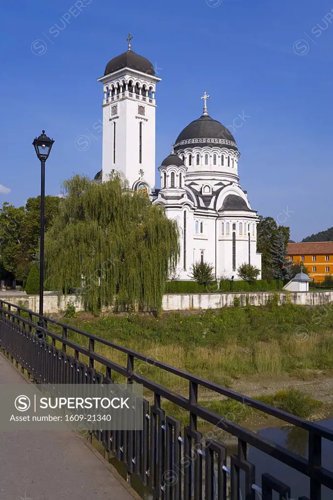 Saint Treime Orthodox Church, River Tarnava Mare, Sighisoara, Transylvania, Romania