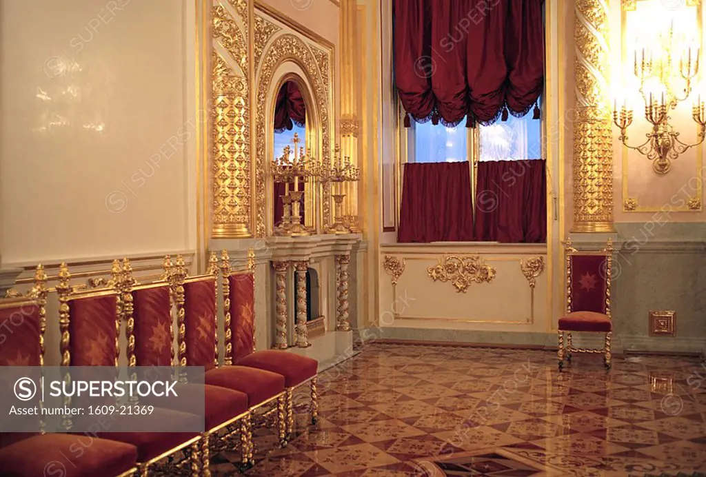 Alexandrovskiy St Alexander´s Hall, The Grand Kremlin Palace, Kremlin, Moscow, Russia