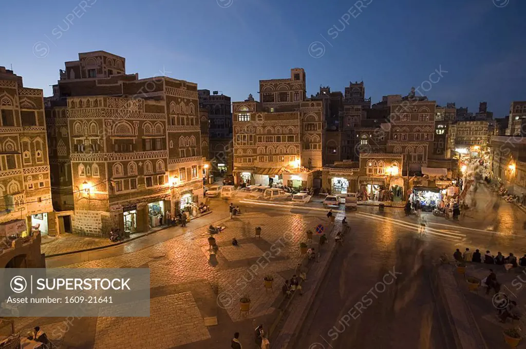 The entrance of Bab Al Yemen into the old city of Sanaa, Yemen