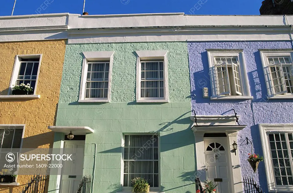 England, London, Notting Hill, Residential Housing in Surrey Walk
