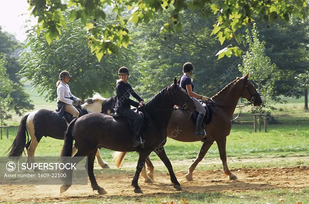 England, London, Horse Riding in Hyde Park