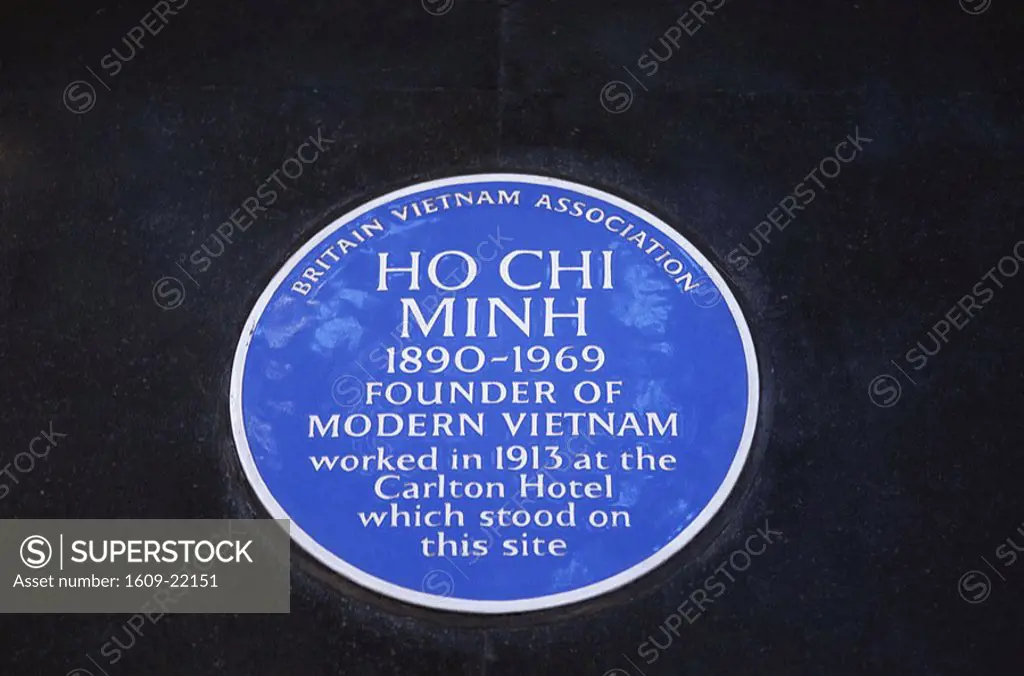 England, London, Ho Chi Minh Blue Plaque