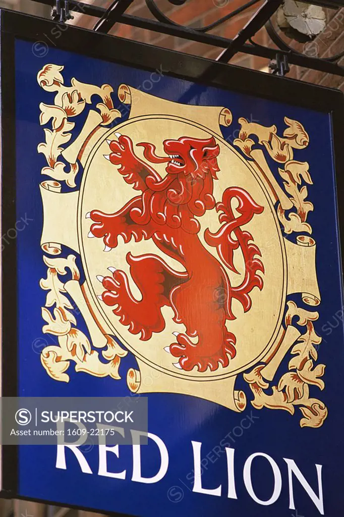 England, London, Red Lion Pub Sign