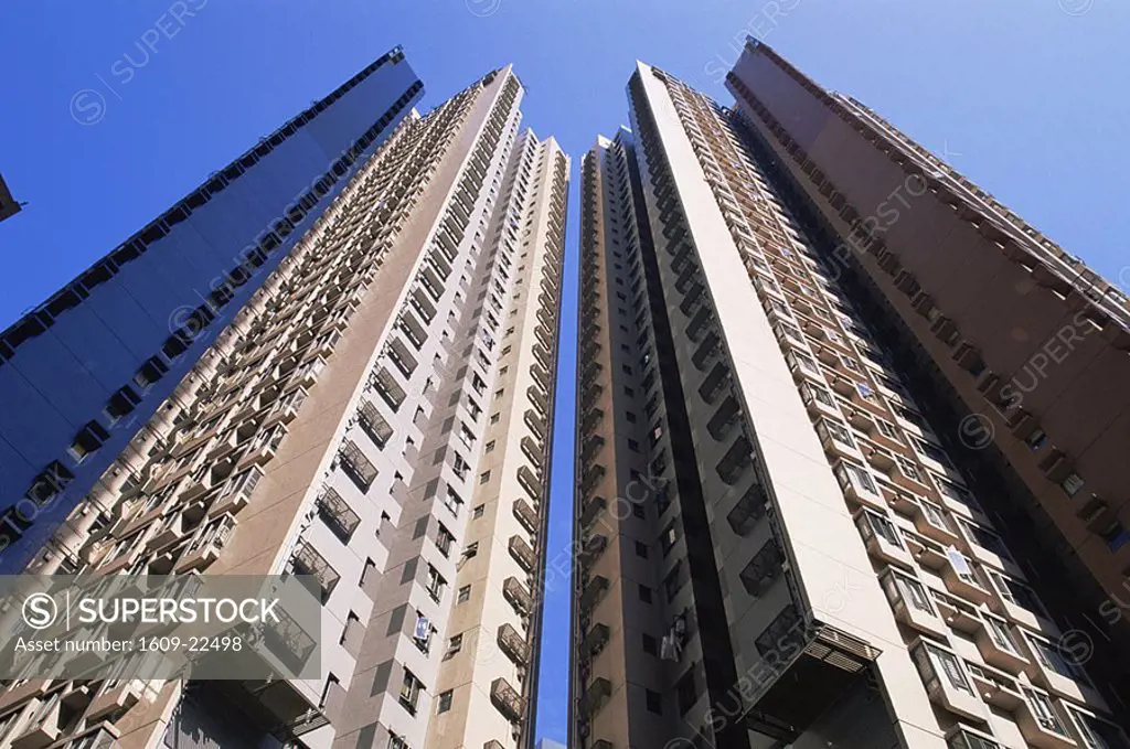 China, Hong Kong, Typical Hi-rise Apartment Block