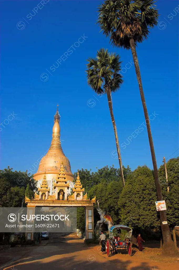 Myanmar Burma, Bago Pegu, Mahhazedi Pagoda Great Stupa