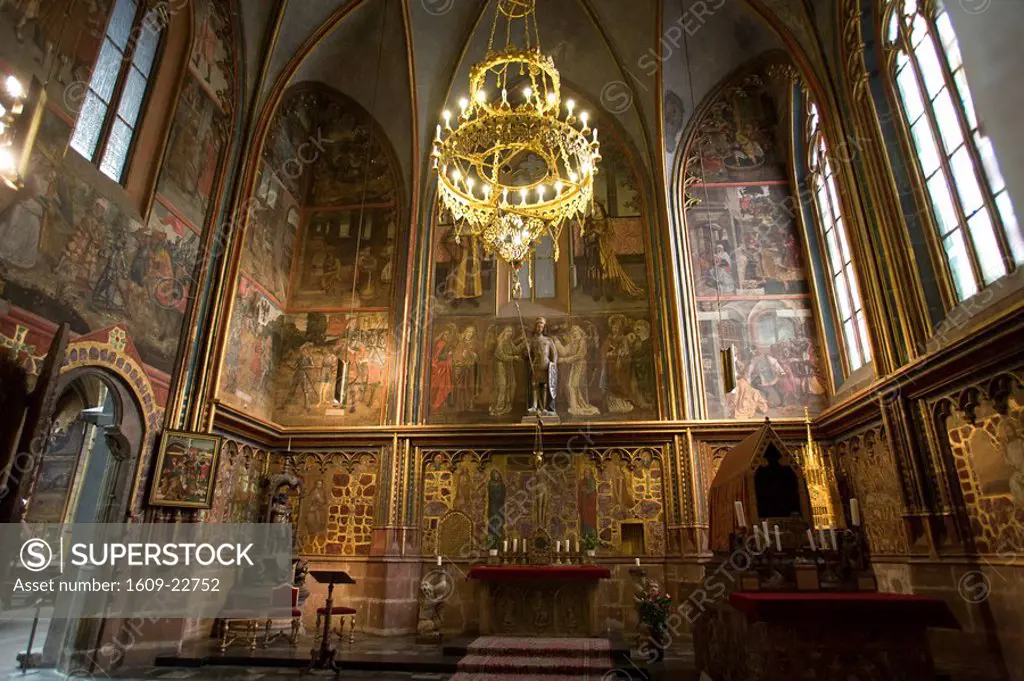 St  Wenceslas chapel, St  Vitus Cathedral, Prague, Czech Republic