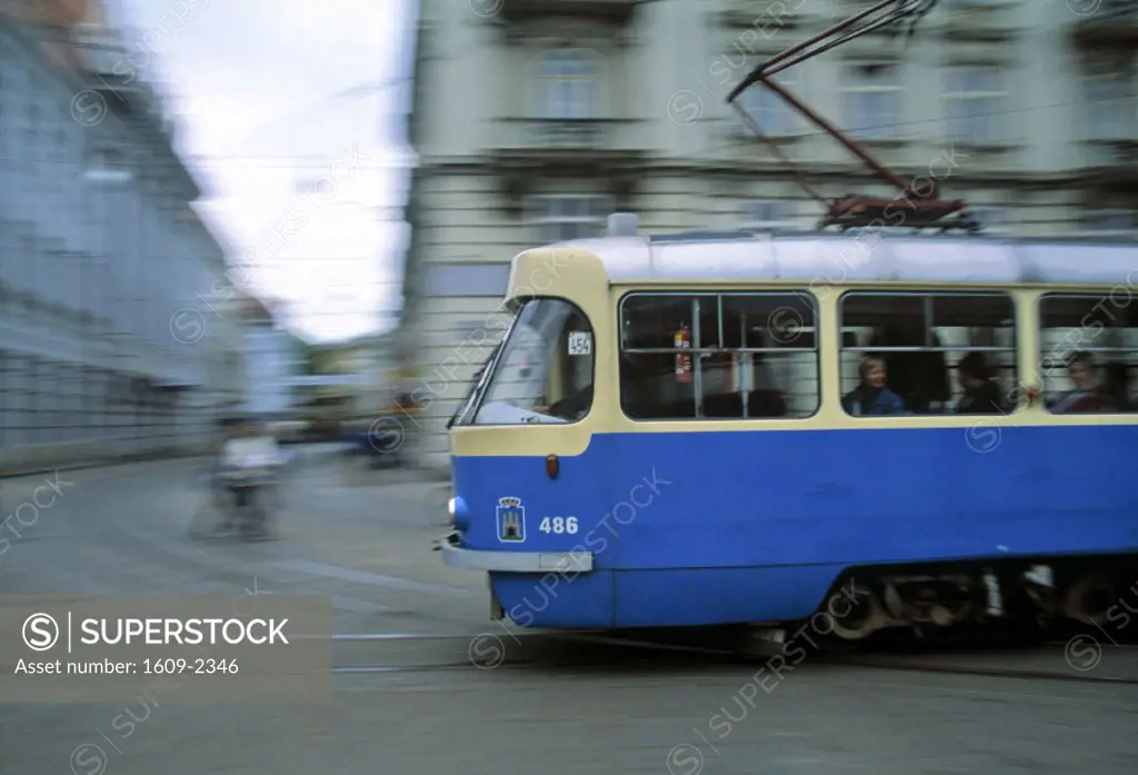Trg Josip Jelacica trams, Zagreb, Croatia