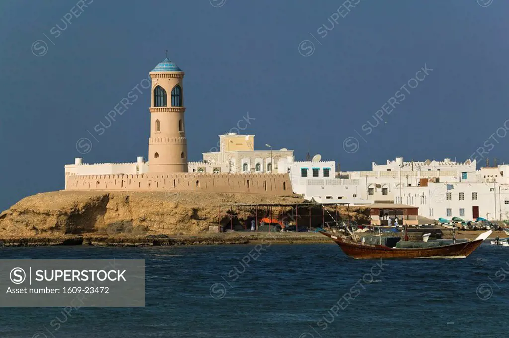Oman, Sharqiya Region, Sur, Sur Bay Lighthouse