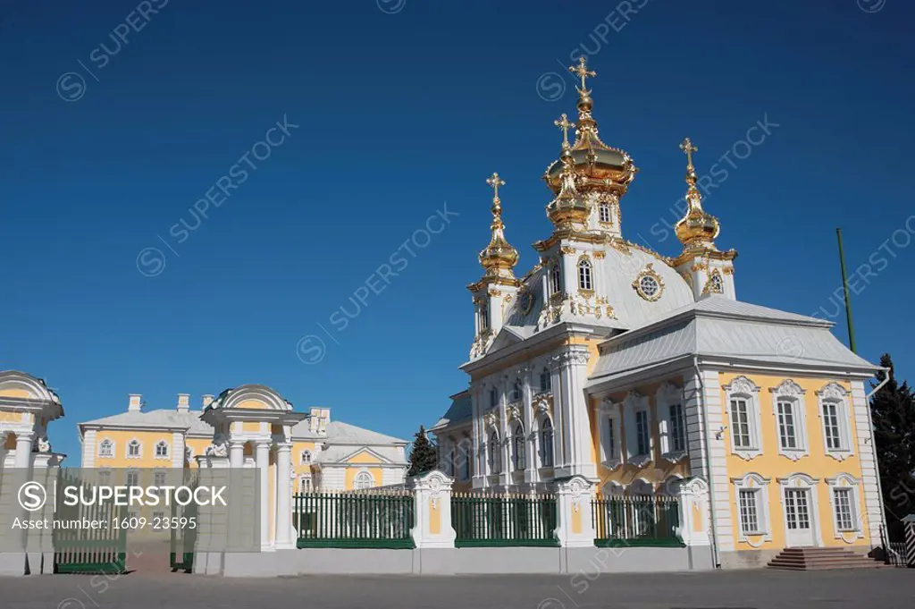 Church of the palace, Peterhof, near St Petersburg, Russia