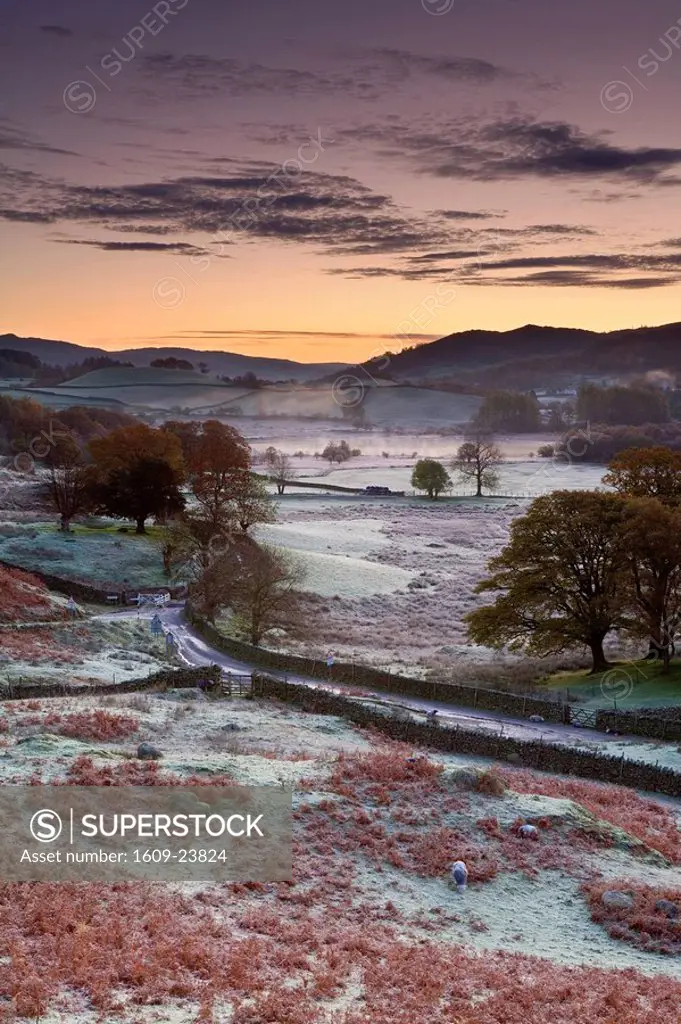 Frosty Morning, Little Langdale, Lake District, Cumbria, England