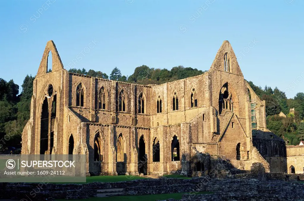 UK, Wales, Monmouthshire, Tintern, Tintern Abbey