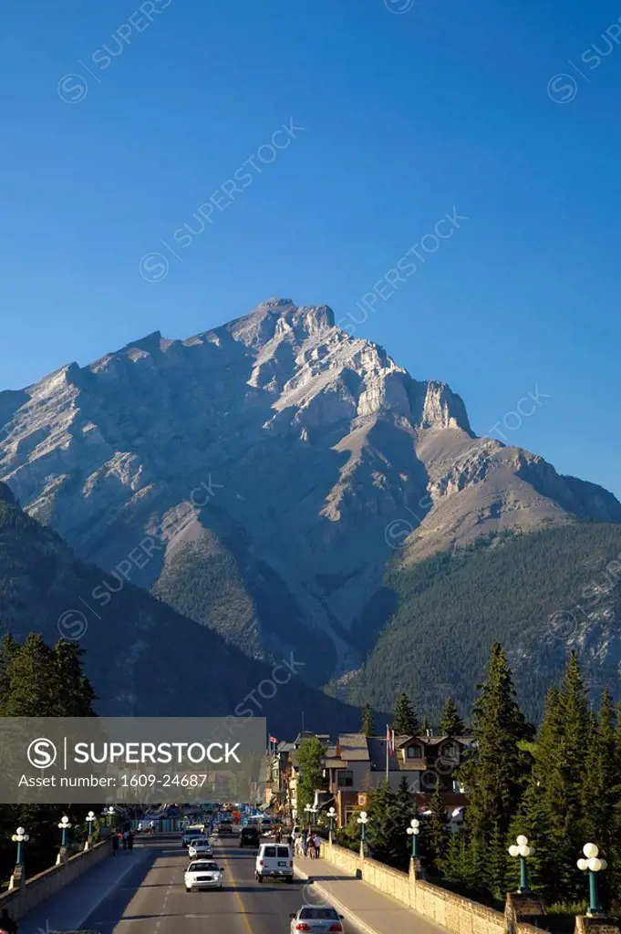 Cascade Mountain and Banff Town, Banff National Park, Alberta, Canada