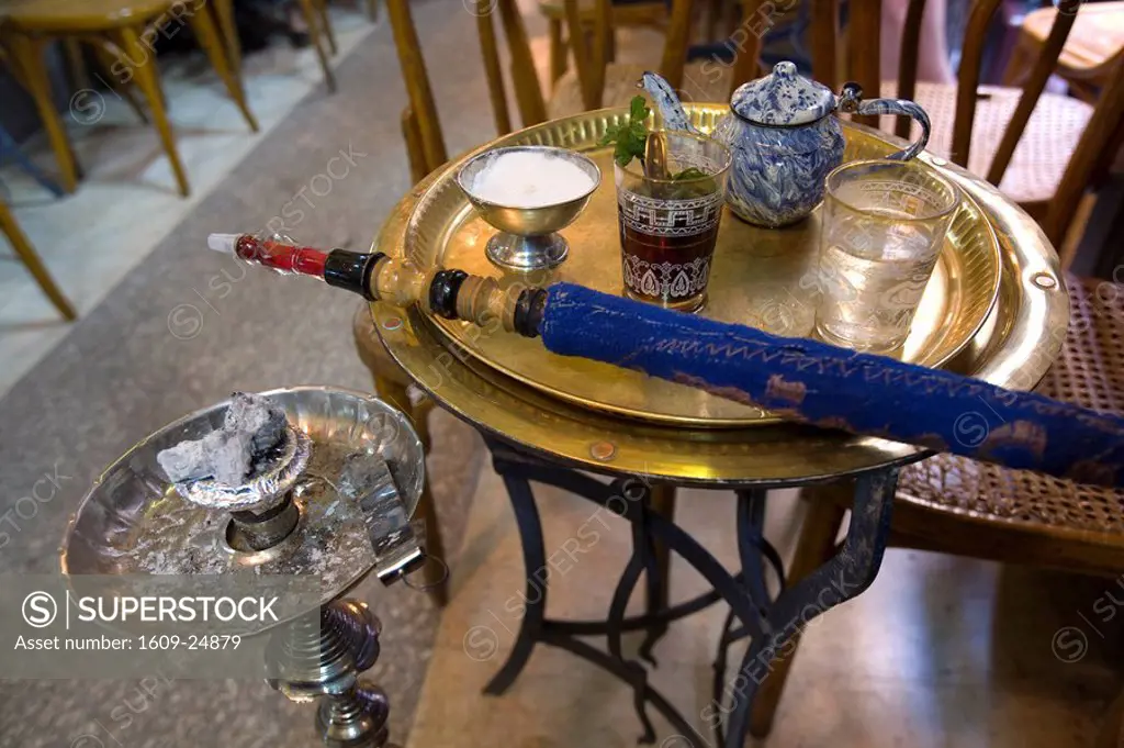 Sheesha at cafe in Old city of Cairo, Egypt