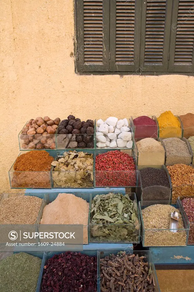 Spices at local market, Aswan, Egypt