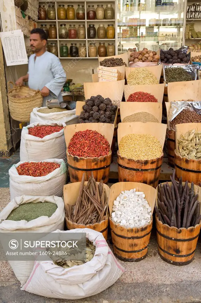 Spices at local market, Aswan, Egypt