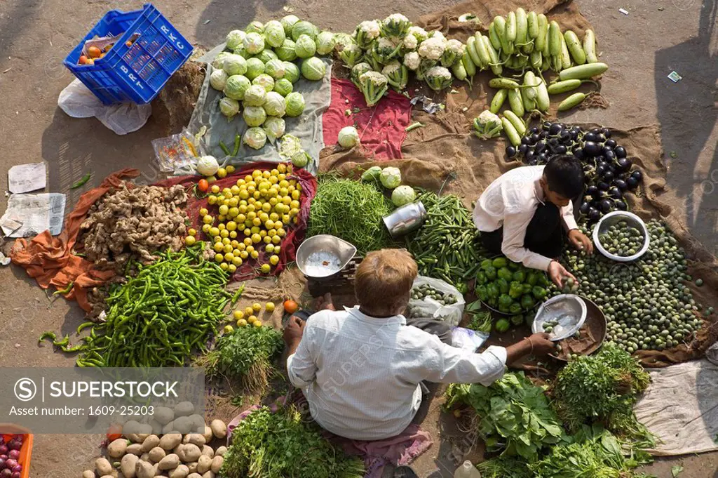 Vegetable Market, Tripolia Bazaar, Jaipur, Rajasthan, India