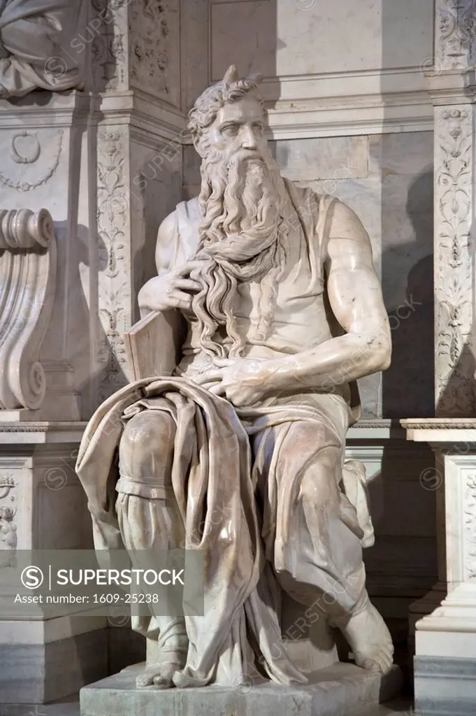 Michelangelo´s Moses inside San Pietro in Vincoli Church, Rome, Italy