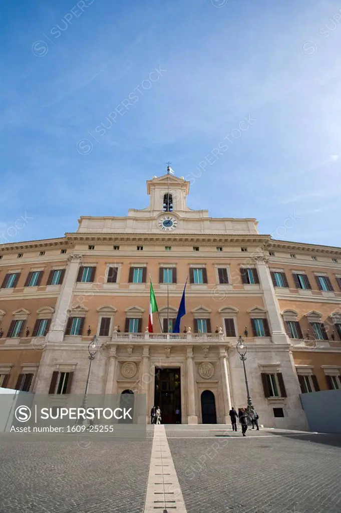 Piazza and Palazzo Montecitorio site of Chamber of Deputies, Rome, Italy