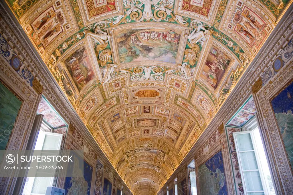 Gallery of the Maps, Musei Vaticani, Rome, Italy
