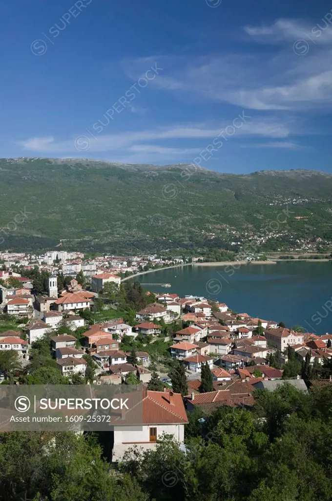 Macedonia, Ohrid, Town View and Sveti Kliment Church