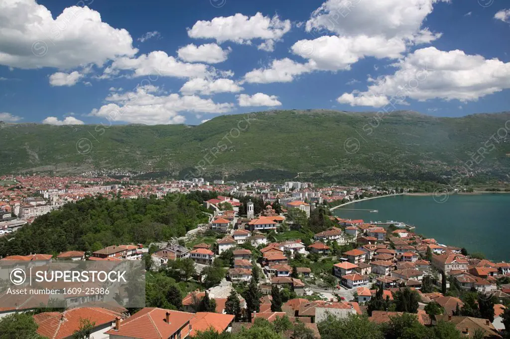 Macedonia, Ohrid, Ohrid Overview from Car Samoil´s Castle