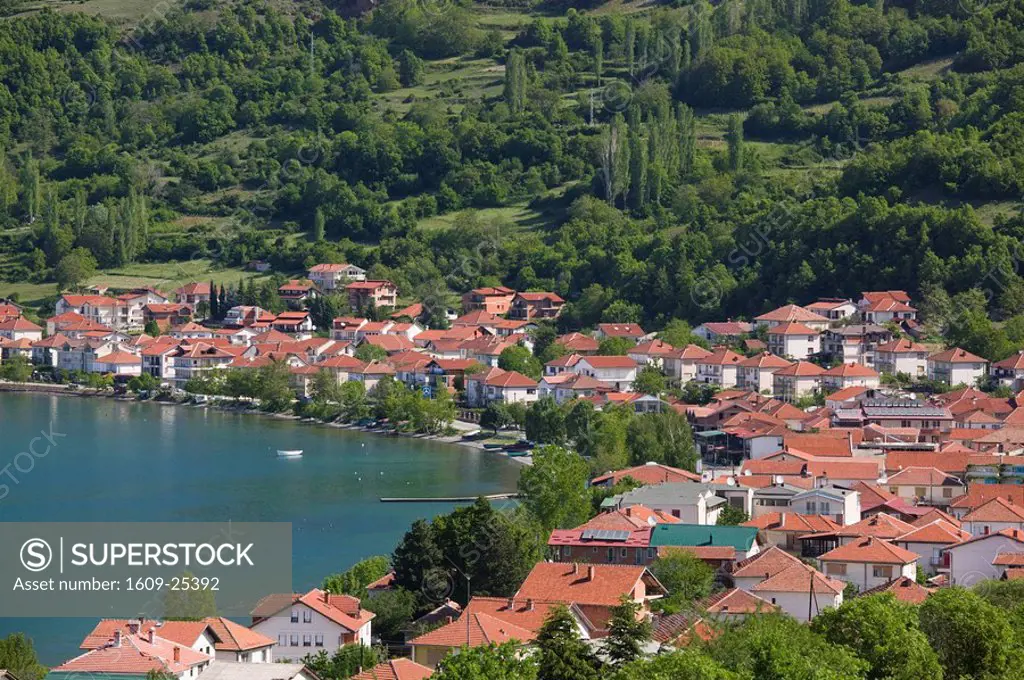 Macedonia, Pestani, Tourist town along the eastern shore of Lake Ohrid