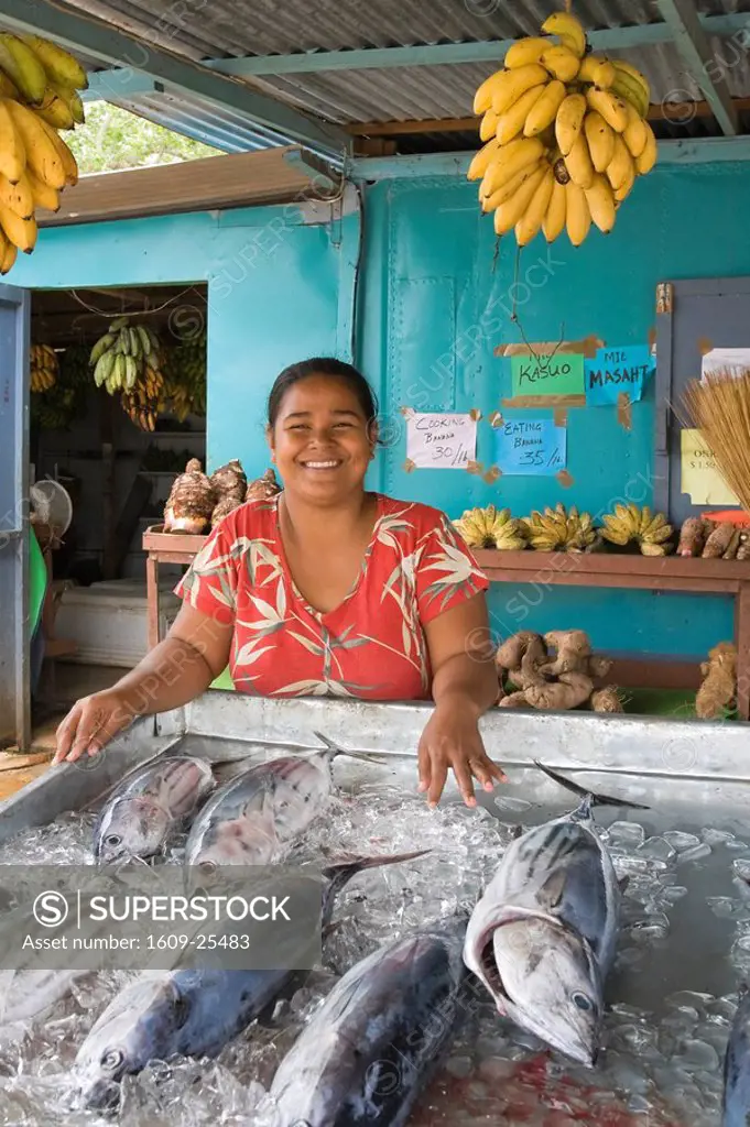 Pohnpei Market, one of the largest in Micronesia, Pohnpei, Federated States of Micronesia