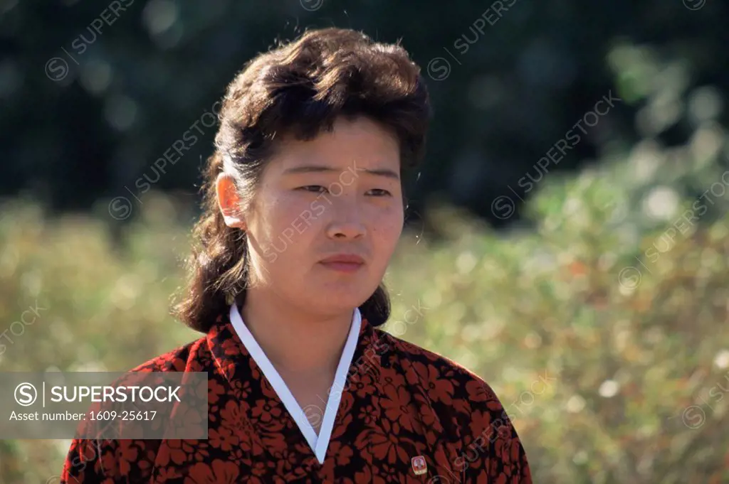 Woman in traditional dress, North Korea