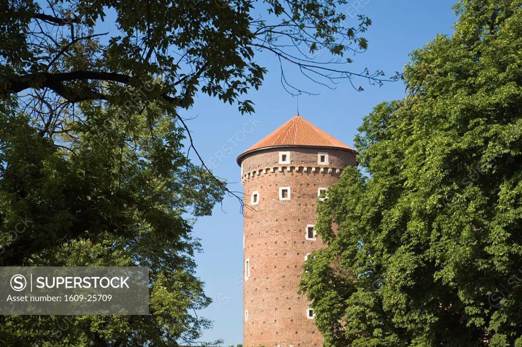 Poland, Krakow, Wawel Hill, Wawel Castle, Watchtower