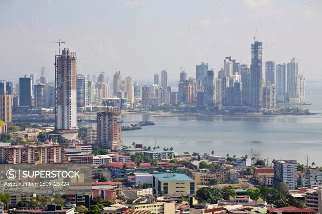 Panama, Panama city, View of City skyline from Cerro Ancon
