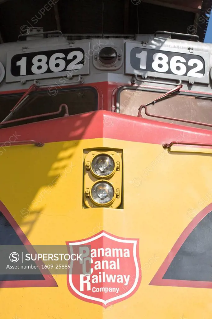 Panama, Panama Canal Railway, Historic Train which runs between Panama City & Colon, passing the Panama Canal