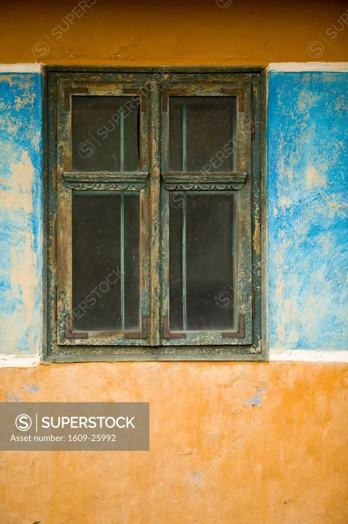 Romania, Maramures, window of old house