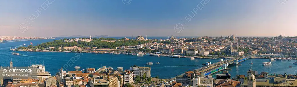 Bosphorus and Golden Horn from Galata Tower, Istanbul, Turkey