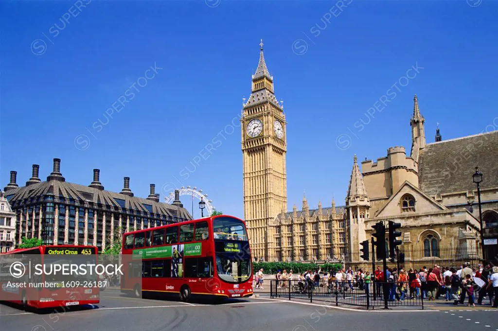 England, London, Big Ben and Houses of Parliament