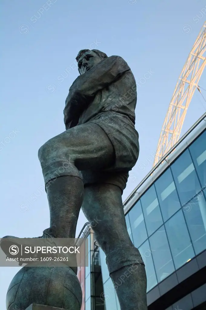 England, London, Brent, Wembley stadium, Bobby Moore Statue