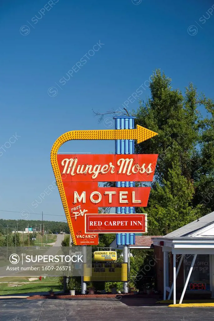 USA, Missouri, Route 66, Lebanon, Munger Moss Motel