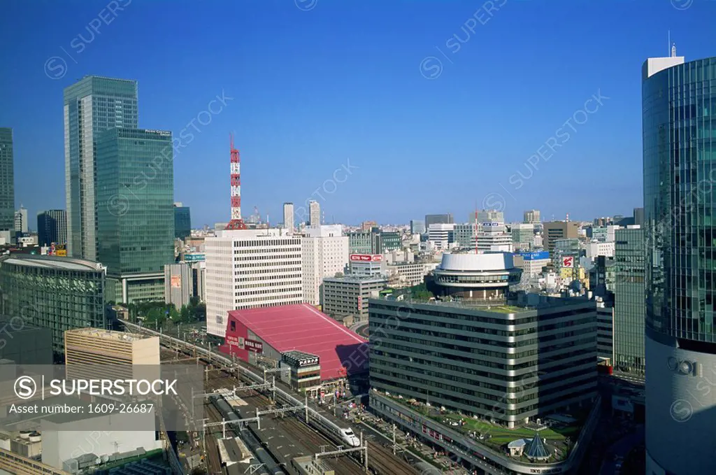 Japan, Honshu, Tokyo, Yurakucho and Marunouchi Business Areas Skyline