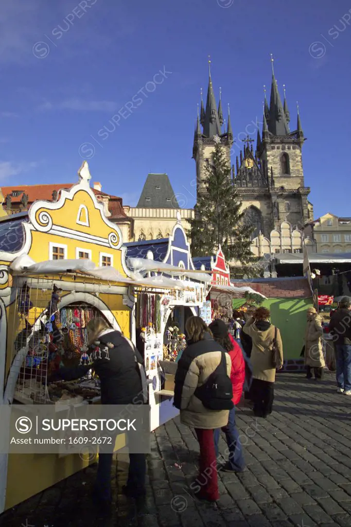 Christmas Market, Old Town Square, Prague, Czech Republic