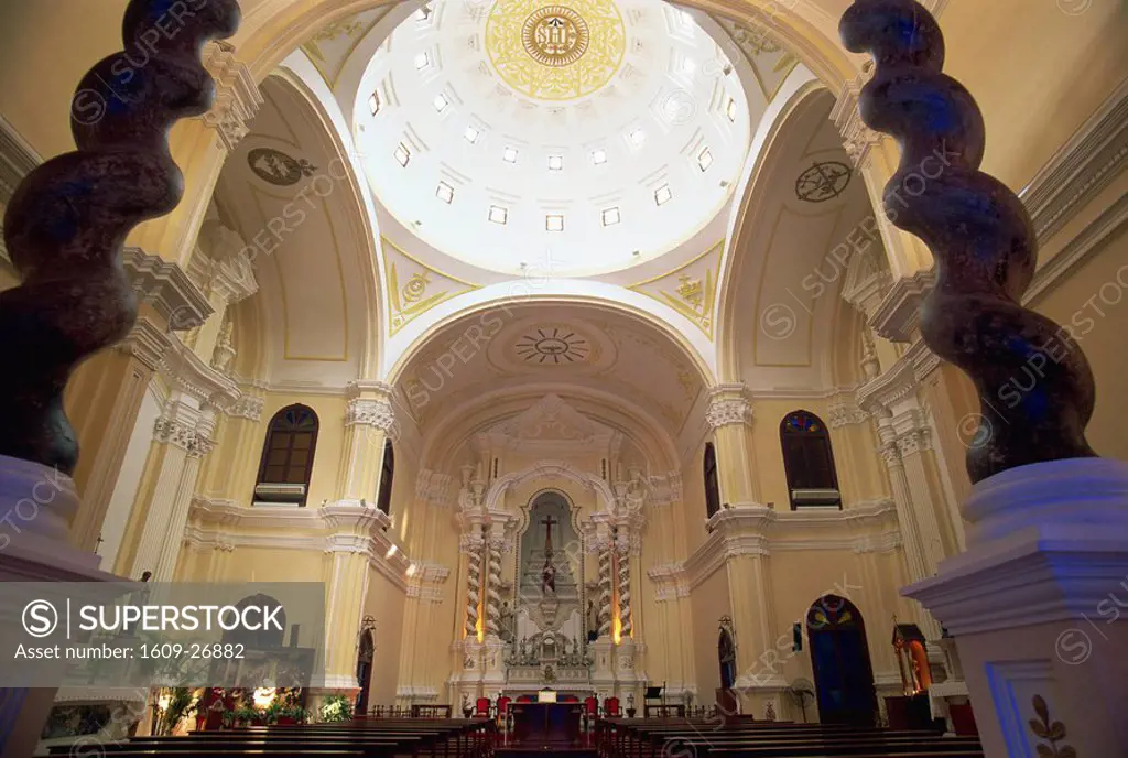 China, Macau, Interior of St.Joseph Church