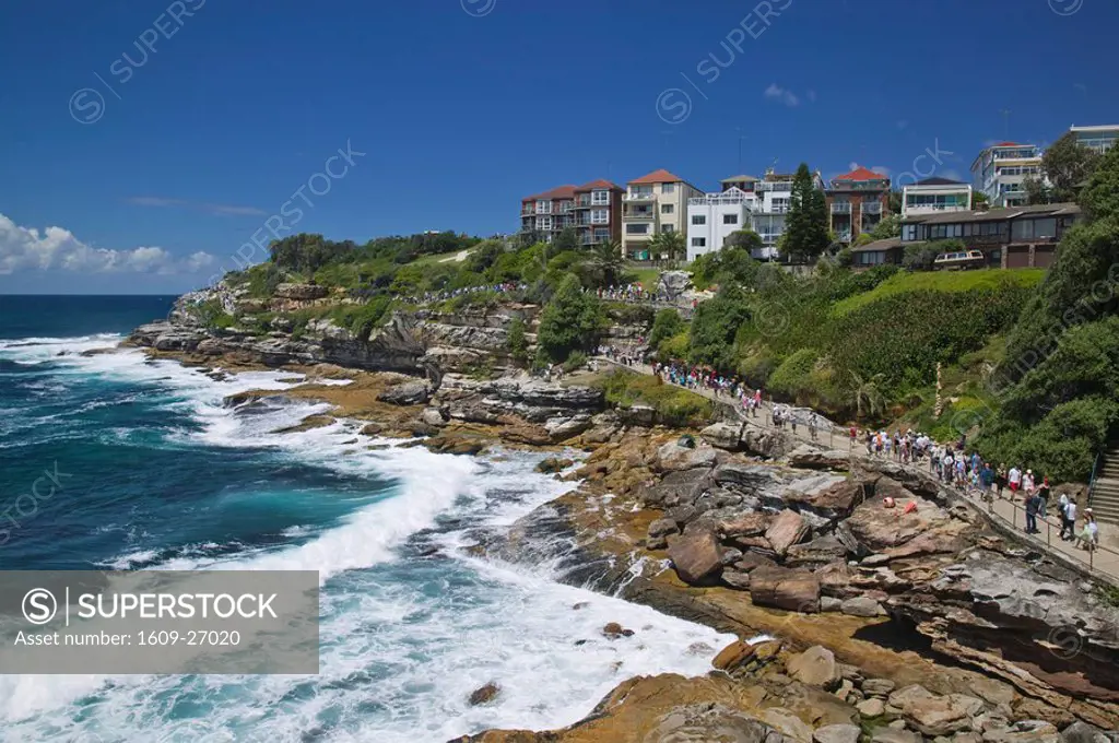 Australia, New South Wales, Sydney, Beachwalk at Hunter Park by Bondi Beach
