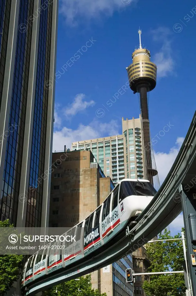 Australia, New South Wales, Sydney, Central Business District Buildings, Sydney Tower & Monorail