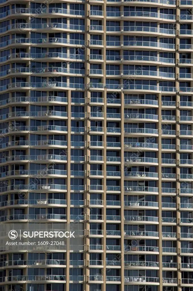 Australia, Queensland, Brisbane, Apartment Building by Riverside Centre & Brisbane River