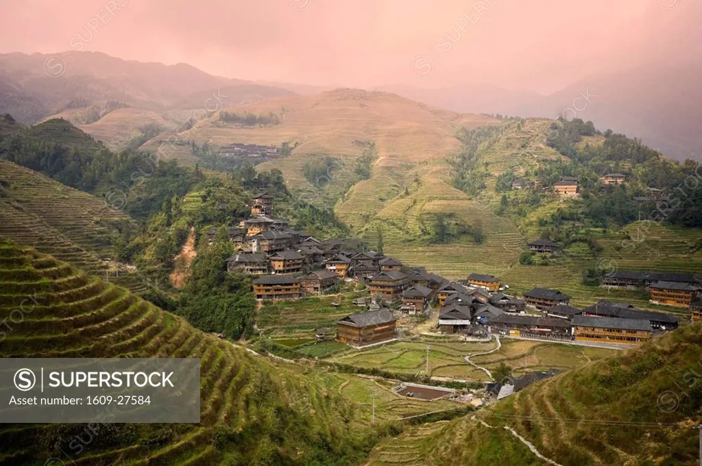 Yao Village of Dazhai, Longsheng, Guangxi Province, China